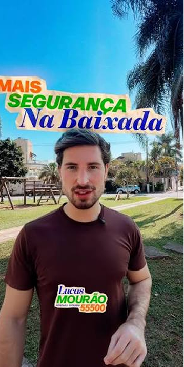 Lucas Mourão em Praia Grande: mais segurança na Baixada.