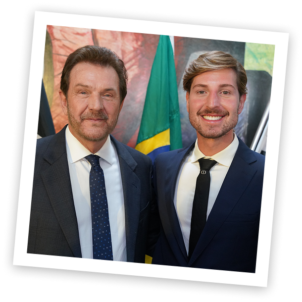 Lucas Mourão com Alberto Mourão