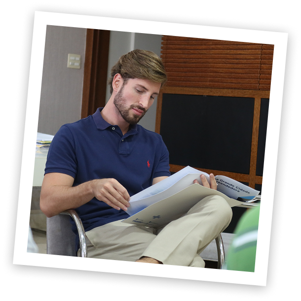 Lucas em ação de gestão